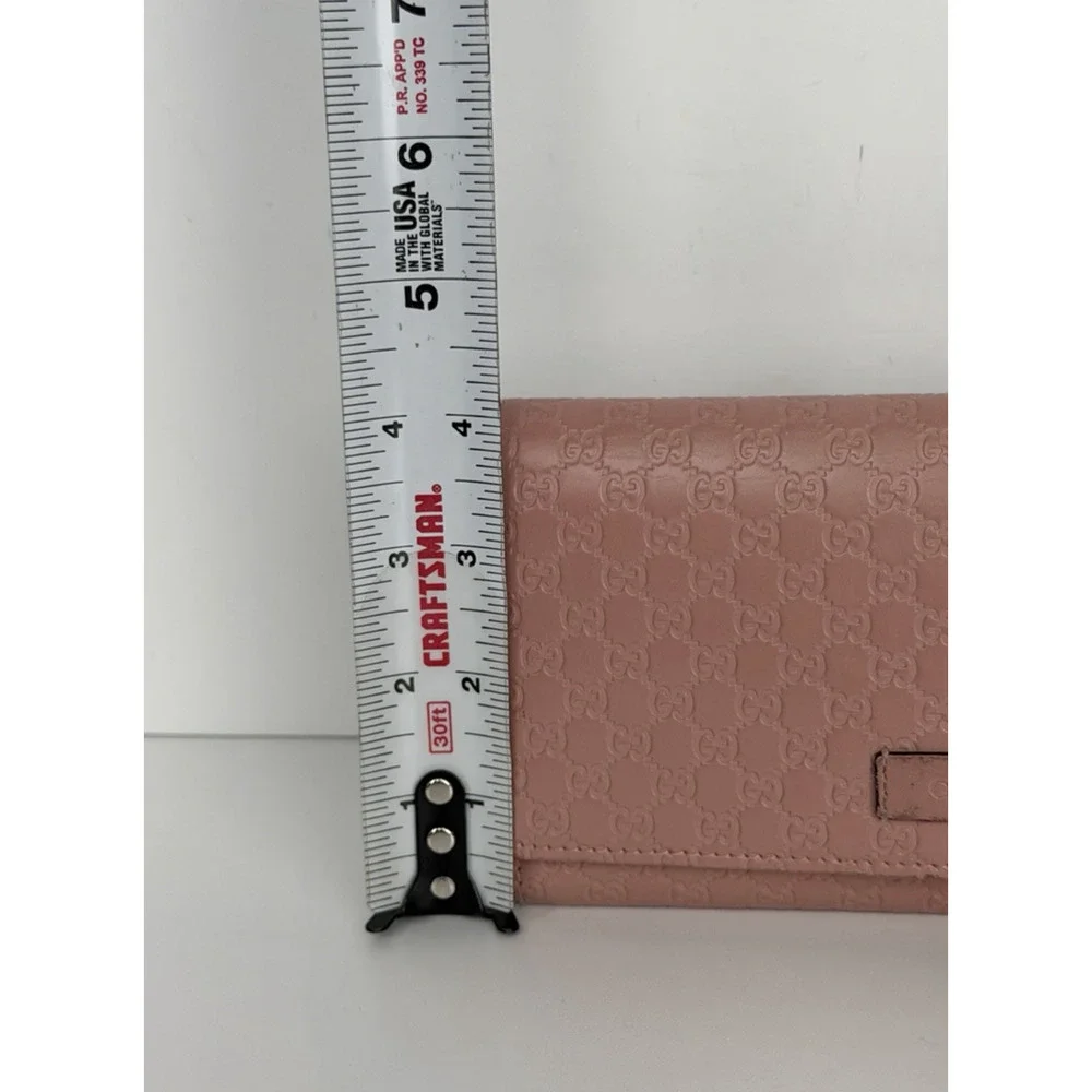 Gucci Microguccissima Continental Bifold Flap Wallet in Pink Leather - Picture 4 of 14